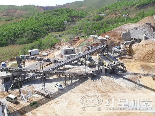 湖南環保石料制砂生產線現場 湖南環保石料制砂生產線現場
