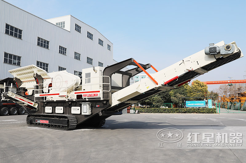 履帶移動顎破機，同時配振動給料機，輕松給料更便捷 
