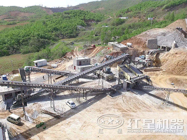 破碎生產線現場圖 破碎生產線現場圖